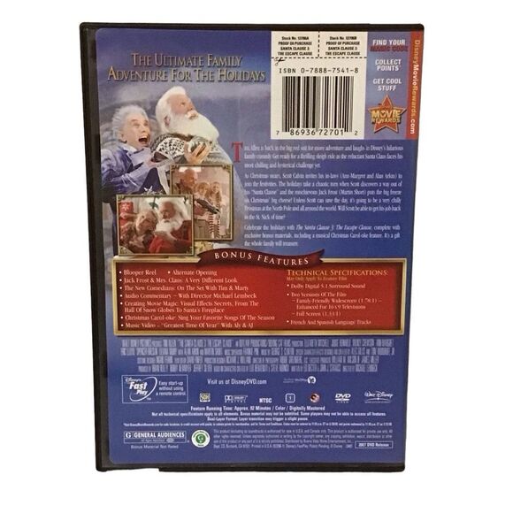 Disney Santa Clause 3 The Escape Clause DVD - 5/$20 - Picture 2 of 3